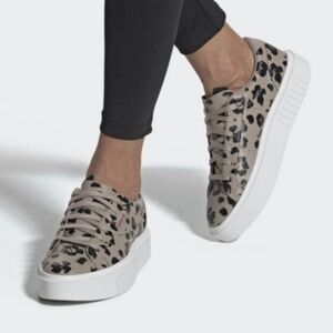 Adidas SLEEK Leopard Platform Sneakers